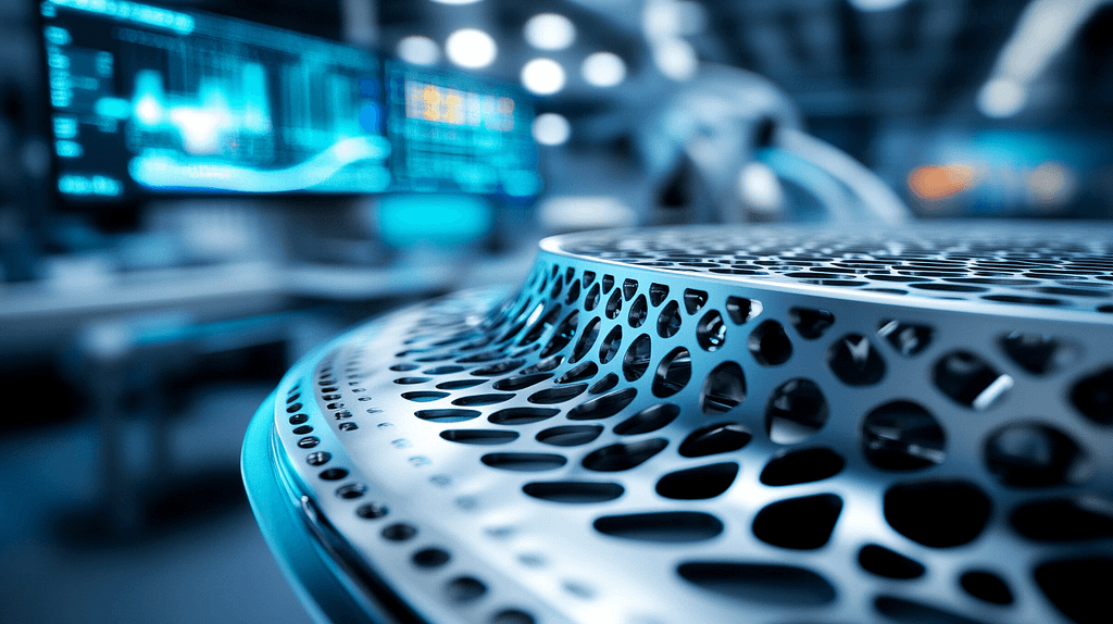 a close up of a metal object